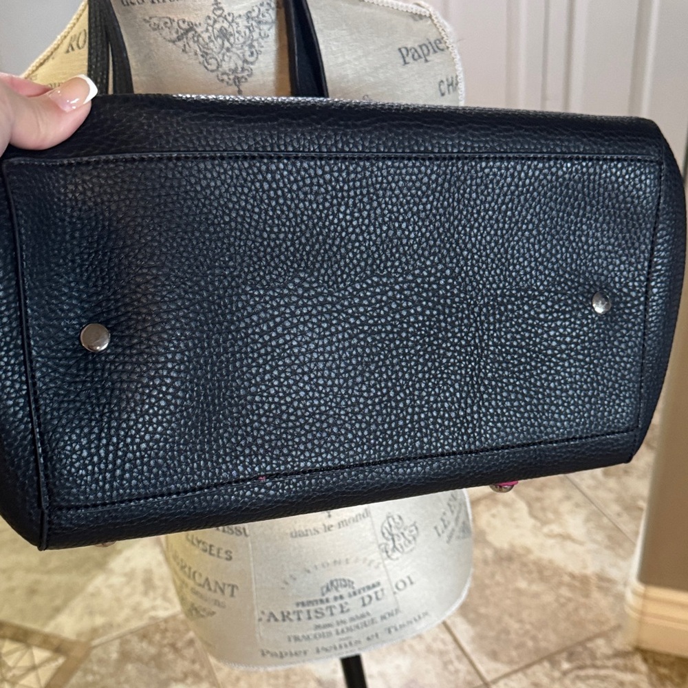 Jessica Simpson Black Tote with Metal Eyelets - Picture 3 of 12